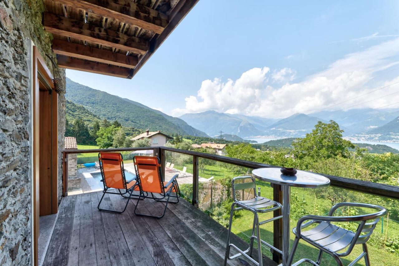 Chalet Con Piscina E Vista Panoramica Colico Ngoại thất bức ảnh